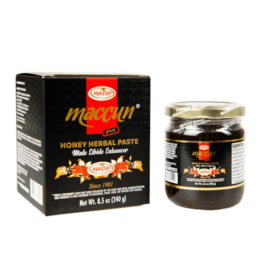 Pastă de miere pentru potență Afrodisiac Herbal, 240 g, Maccun