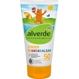 Alverde Naturkosmetik Balsam pentru protecție solară copii FPS50, 150 ml