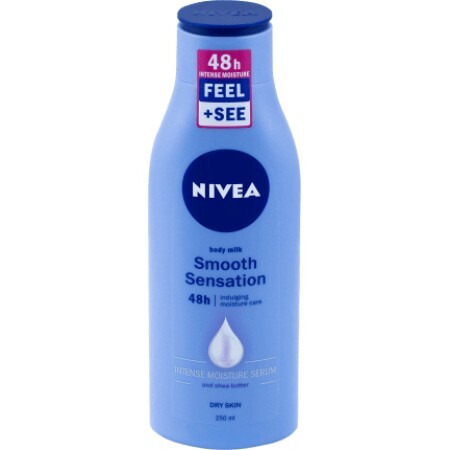 Nivea Lapte de corp Smooth Sensation pentru piele uscată, 250 ml, 250 ml