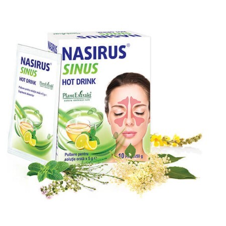 Nasirus Sinus Hot Drink x 10plic, Plant E 