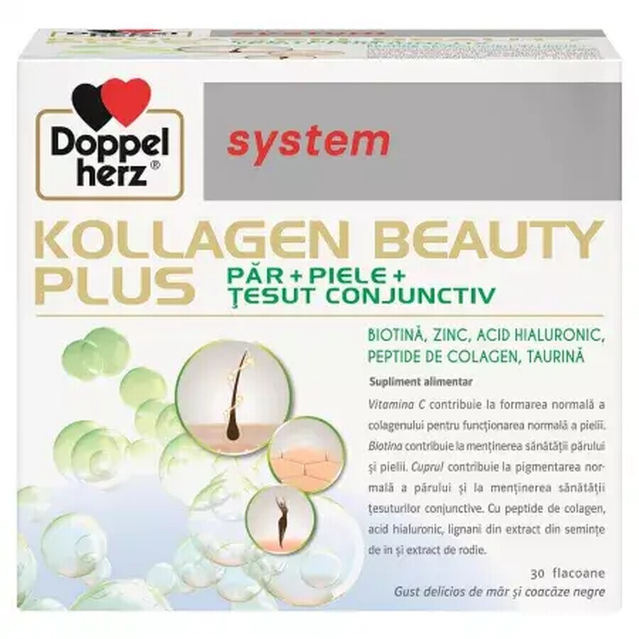 Kollagen System Beauty Plus, 30 flacoane, Doppelherz recenzii