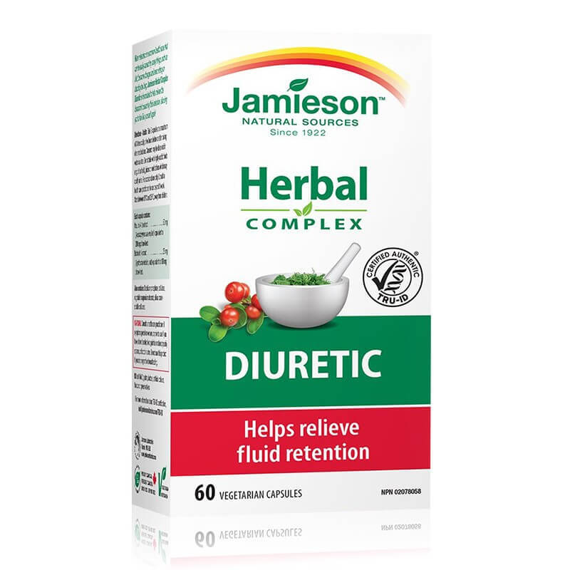 Diuretic din plante, 60 capsule, Jamieson Vitamine si suplimente