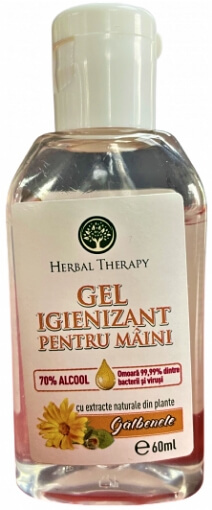 Gel Igienizant Maini Cu Galbenele X 60ml, Herbal Therapy