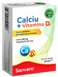 Calciu + Vitamina D3 - 30 Comprimate Filmate, Sanvero 