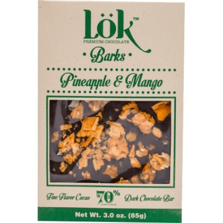 Lök Ciocolată cu ananas și mango, 85 g