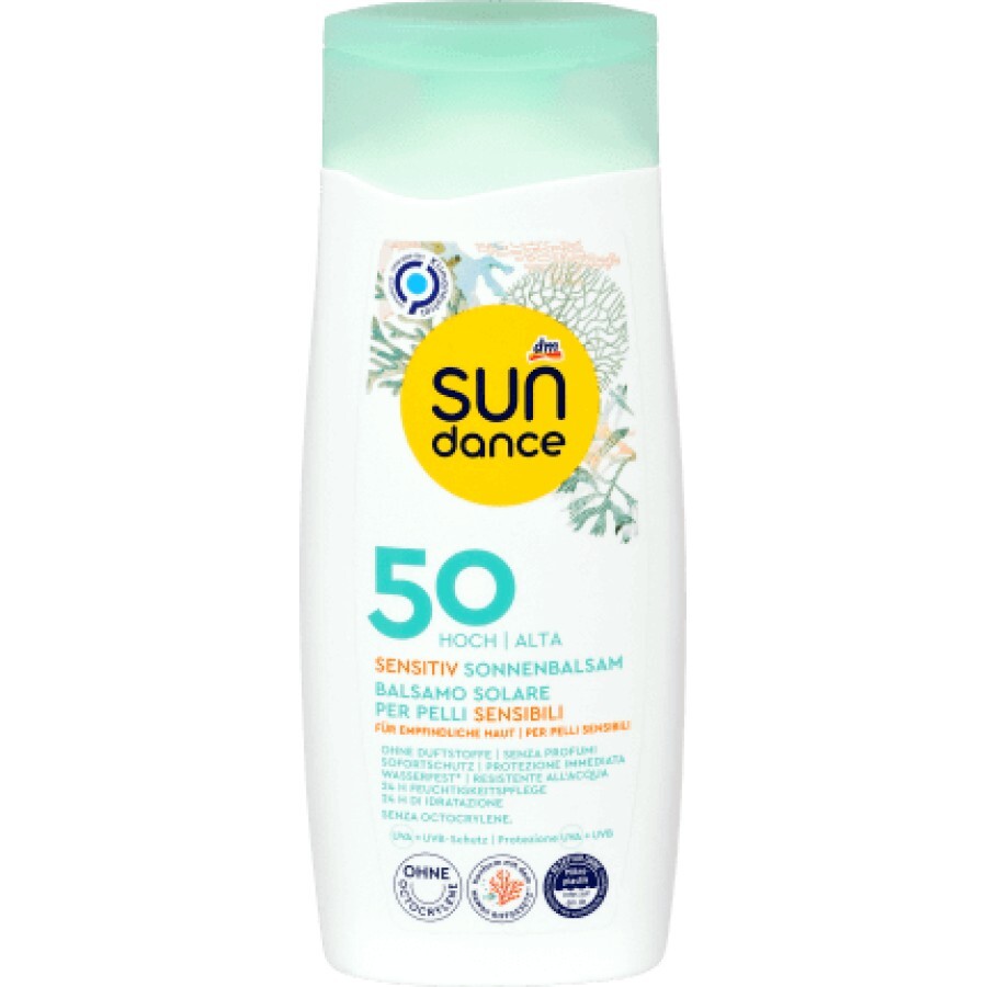 Sundance Balsam protecție solară pentru piele sensibilă SPF 50, 200 ml