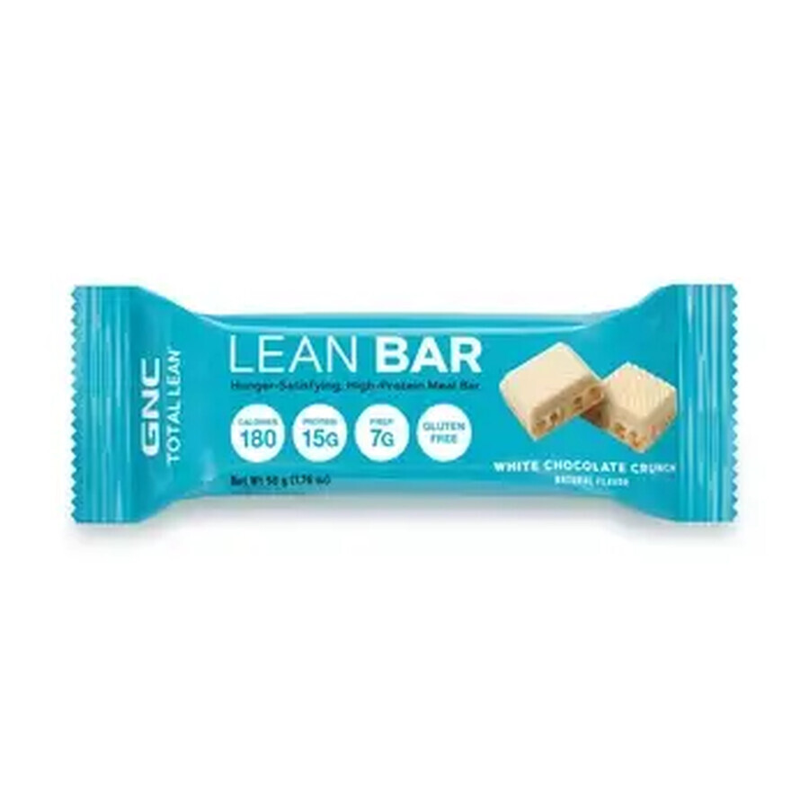 Gnc Total Lean Lean Bar, Baton Proteic, Cu Aroma De Ciocolata Alba Crocanta, 48g