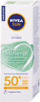 Nivea SUN Protecție minerală UV pentru fată SPF 50+, 50 ml