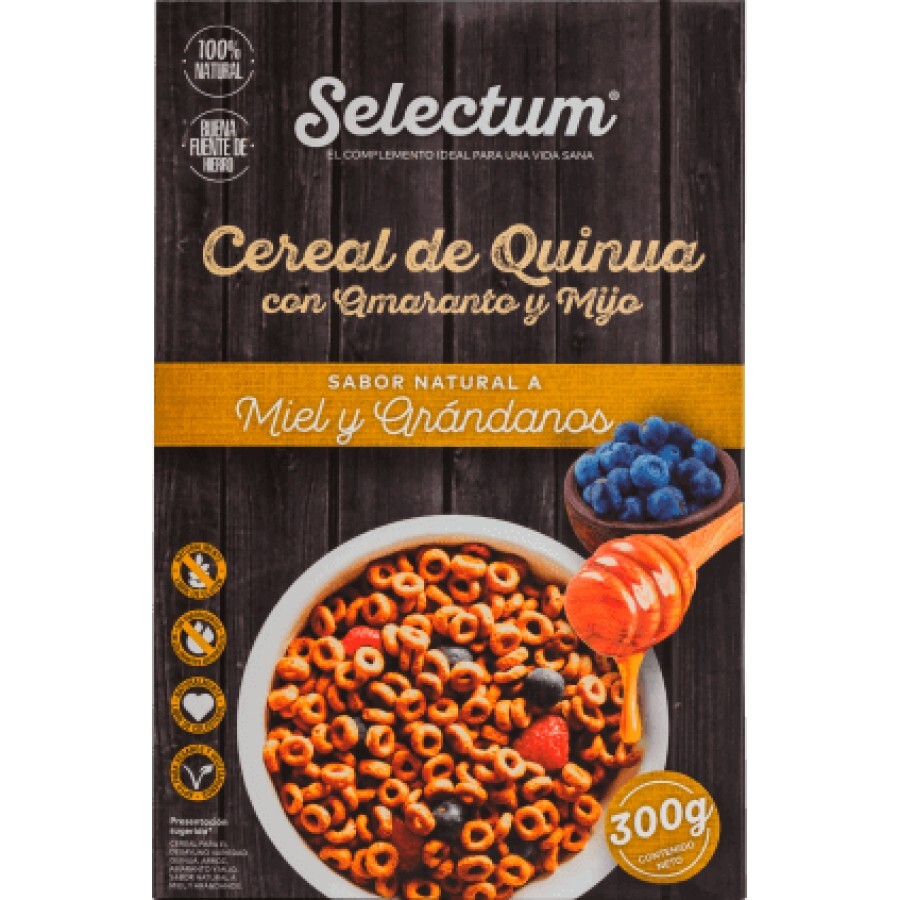 Perfect foods Cereale quinoa cu mei,miere și afine, 300 g