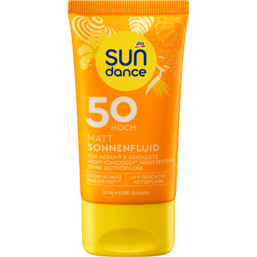 Sundance Cremă cu protecție solară SPF50, pentru față și decolteu, 50 ml