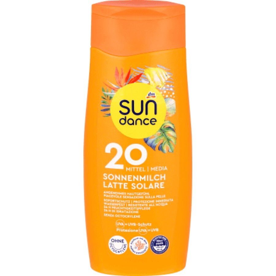 Sundance Lapte de corp cu protecție solară SPF 20, 200 ml