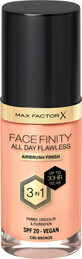 Max Factor Facefinity All Day Flawless 3&#238;n1 fond de tenC80 Bronze, 1 buc