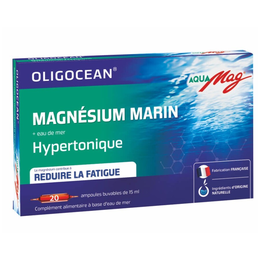 Magneziu marin Aquamag, 20 fiole, Oligocean