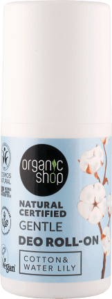 Organic shop Deodorant roll-on COTTON&WATER LILY, 50 ml