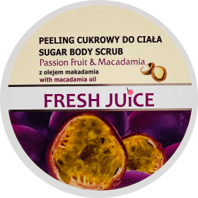 Fresh Juice Scrub de corp Fructul Pasiunii & Macadamia, 225 ml