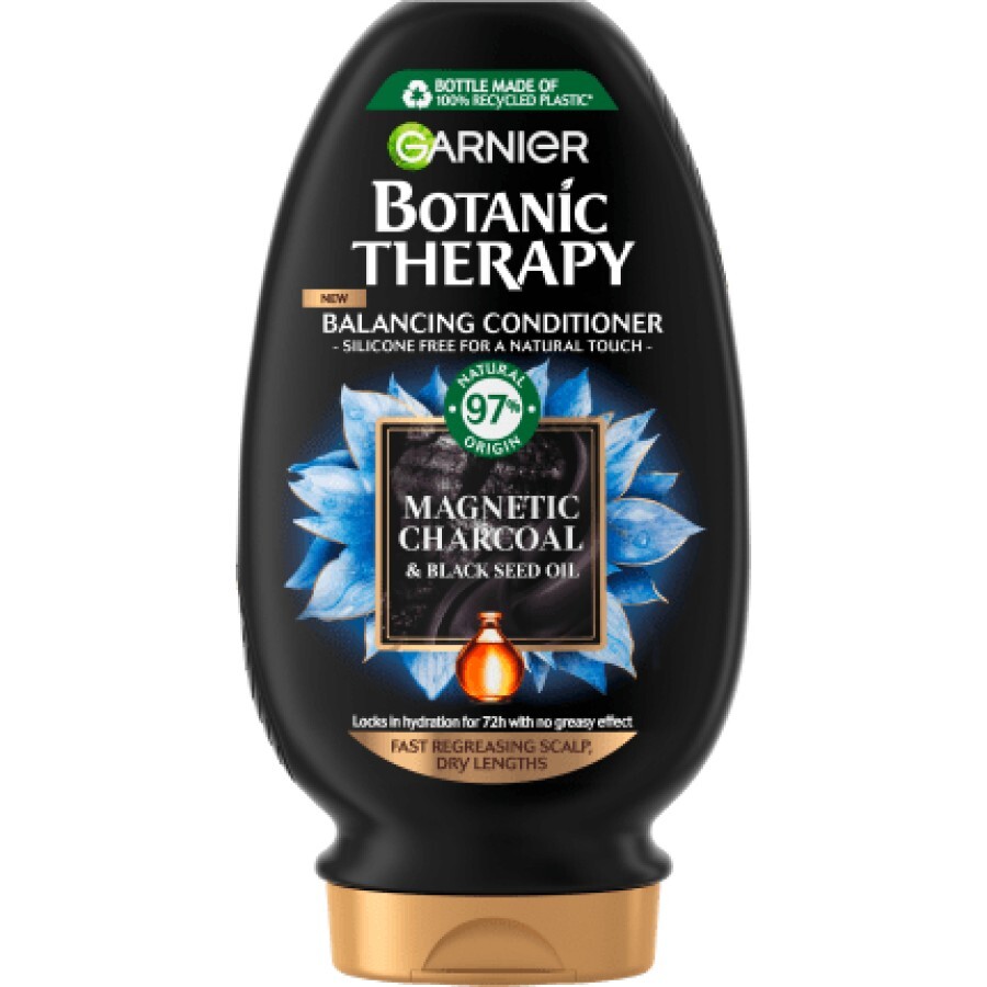 Garnier Botanic Therapy Balsam de păr Magnetic Charcoal & black seed oil, 200 ml