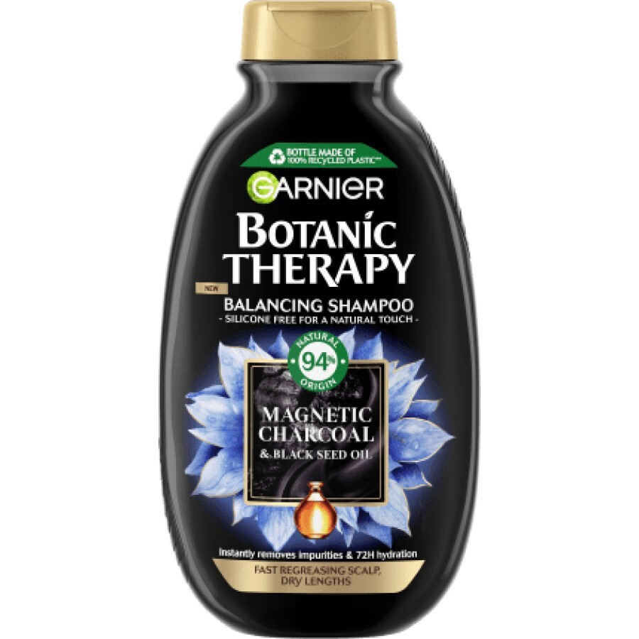 Garnier Botanic Therapy Șampon Magnetic Charcoal & black seed oil, 250 ml