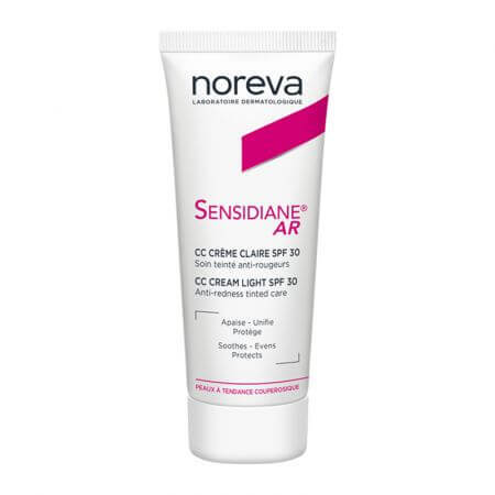 Crema corectoare pentru piele sensibila Sensidiane AR CC, SPF 30, 40 ml, Noreva Frumusete si ingrijire