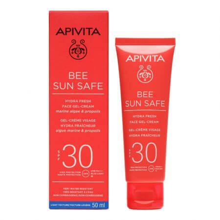 Crema-gel protectie solara ten SPF30 Bee Sun Safe, 50 ml, Apivita Frumusete si ingrijire