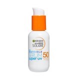 Serum de fata invizibil Super UV Ambre Solaire, SPF 50+, 30 ml, Garnier