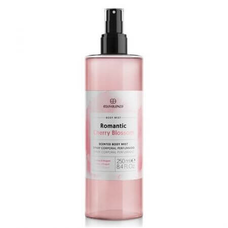 Spray de corp cu floare de cires, frezii si lacramioare Romantic Cherry, 250 ml, Equivalenza