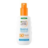 Spray de corp pentru adulti Sensitive Advanced  Ambre Solaire, SPF 50+, 150 ml, Garnier