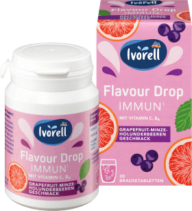 Ivorell Flavour Drop Immune Tablete efervescente pentru imunitate, 66 g, 30 buc