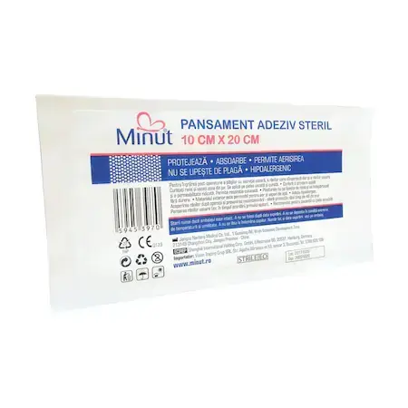 Pansament adeziv steril Minut 10 cm x 20 cm