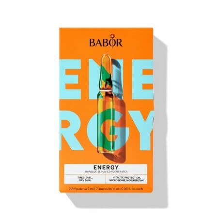 Fiole Energy pentru rvitalizare ten, editie speciala Spring, 7 fiole x 2 ml, Babor