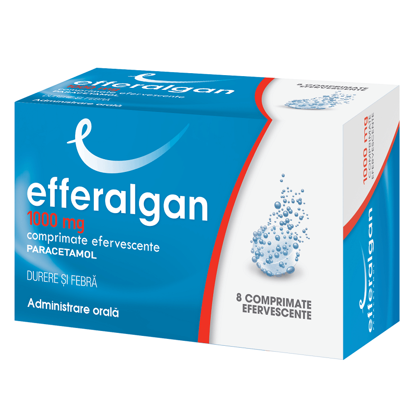 Efferalgan 1000mg, 8 comprimate efervescente, Ursapharm Arzeimittel