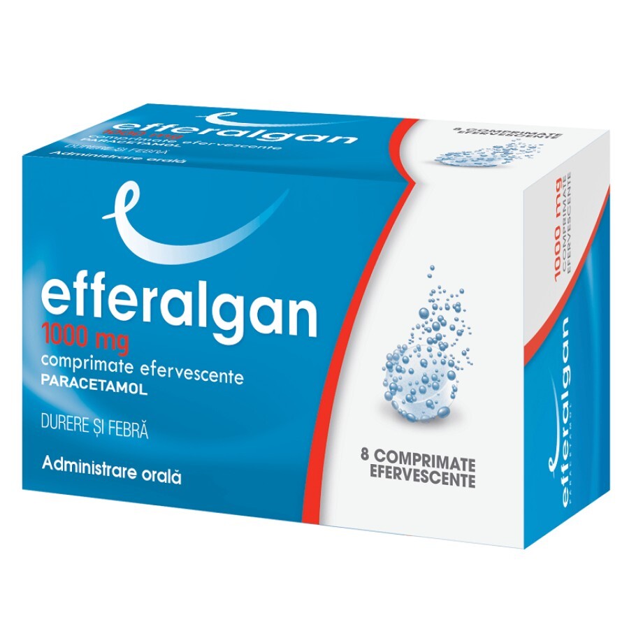 Efferalgan 1000mg, 8 comprimate efervescente, Ursapharm Arzeimittel recenzii