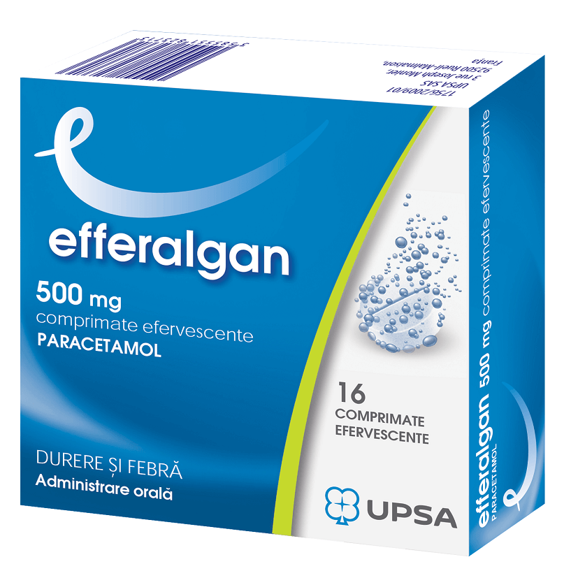 Efferalgan paracetamol 500 mg, 16 comprimate, Bristol-Myers Squibb