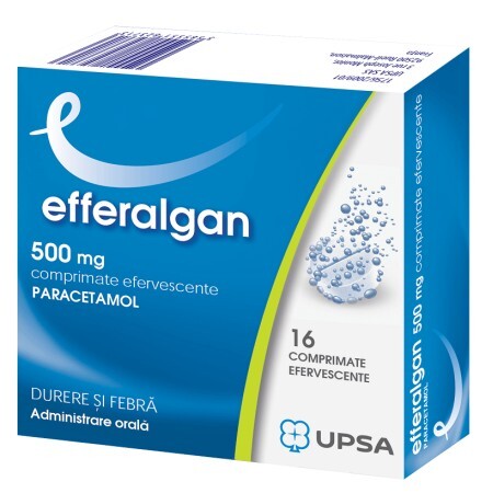 Efferalgan paracetamol 500 mg, 16 comprimate, Bristol-Myers Squibb