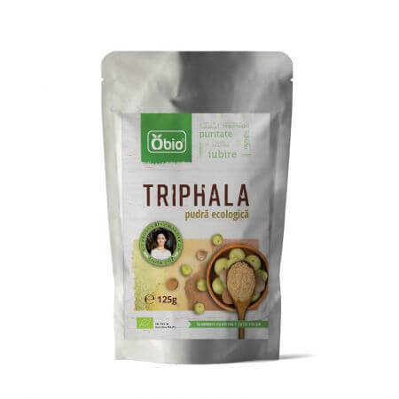 Pulbere raw Bio de Triphala, 125 g, Obio