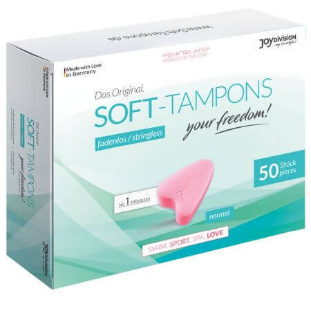 Set tampoane tip burete Soft Tampons Original, 50 bucati, JoyDivision