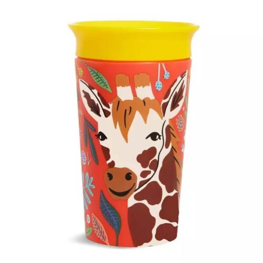 Tasse d'apprentissage Miracle 360 Wildlove, +12 mois, Girafe, 266 ml, Munchkin