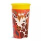 Cana de antrenament Miracle 360 Wildlove, +12 luni, Giraffe, 266 ml, Munchkin