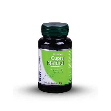 Cupru natural, 60 capsule, DVR Pharm