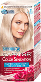 Garnier Color Sensation Vopsea de păr permanentă S1 Platinum Blond, 1 buc
