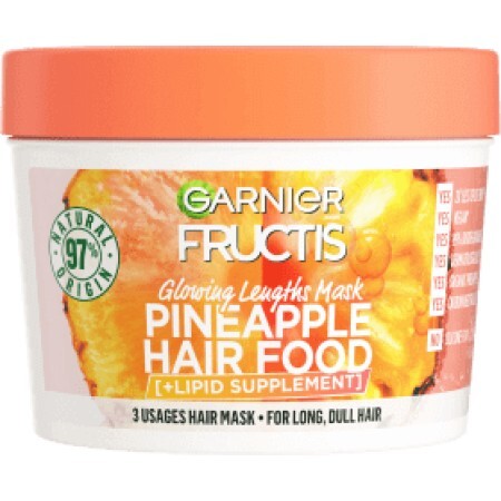 Garnier Fructis Mască pentru păr lung Hair Food Ananas, 390 ml