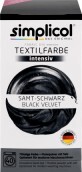 Simplicol Vopsea textile intensiv negru catifelat, 550 g