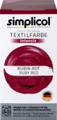 Simplicol Vopsea textile intensiv roșu rubin, 550 g