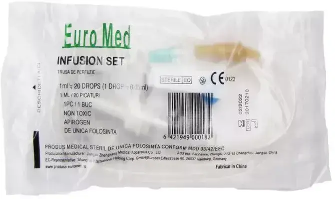 Perfuzor cu ac de plastic, Euromed