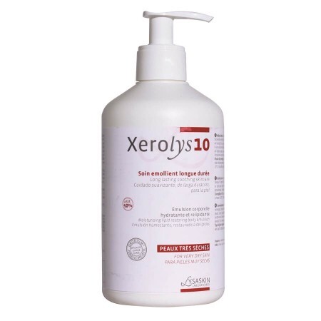 Emulsie pentru piele uscată Xerolys 10, 500 ml, Lab Lysaskin