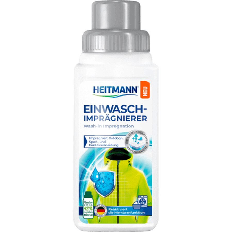 Heitmann Soluție impermeabilizare haine, încălțăminte, rucsacuri, corturi, 250 ml