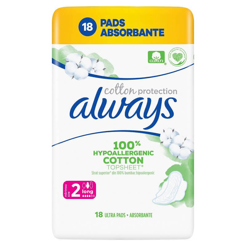 Absorbante Always Naturals Duo, mărimea 2, 18 bucati, P&G