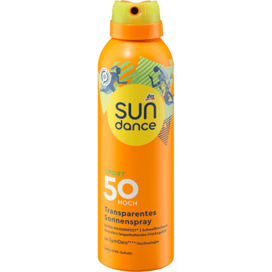 Sundance Spray cu protecție solară SPF50 transparent, 200 ml