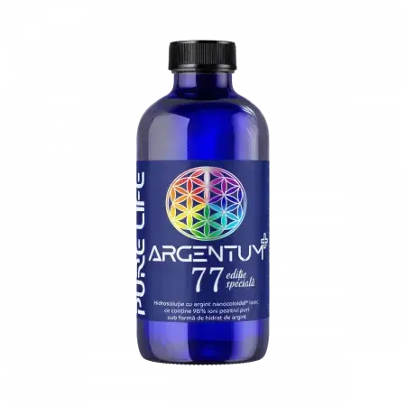 Argint nanocoloidal Argentum+ Editie Speciala, 240 ml, Pure Life