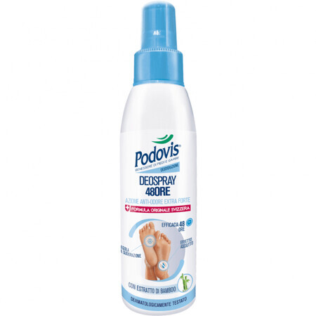 Deodorant spray antiperspirant pentru picioare 48h, 100 ml, Podovis