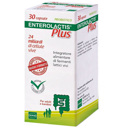 Enterolactis Plus, 30 capsule, Sofar